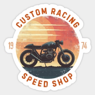 Custom Racing Speed Shop Sticker